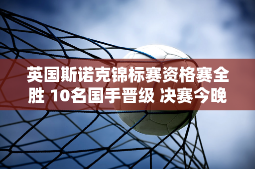 英国斯诺克锦标赛资格赛全胜 10名国手晋级 决赛今晚揭晓