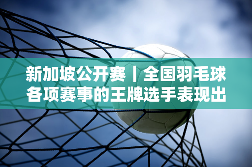 新加坡公开赛｜全国羽毛球各项赛事的王牌选手表现出色 击败“硬手”后陈雨菲状态良好