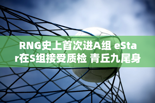 RNG史上首次进A组 eStar在S组接受质检 青丘九尾身价暴涨！