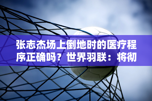 张志杰场上倒地时的医疗程序正确吗？世界羽联：将彻查