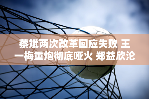 蔡斌两次改革回应失败 王一梅重炮彻底哑火 郑益欣沦为绣花枕头！