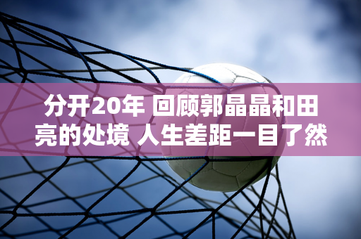 分开20年 回顾郭晶晶和田亮的处境 人生差距一目了然